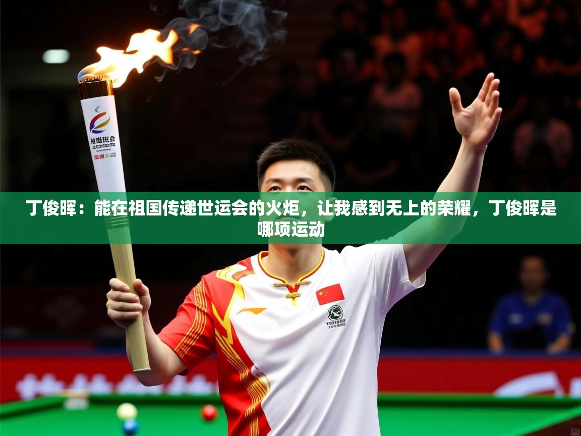 2025九游娱乐官方网站丁俊晖:能在祖国传递世运会的火炬,让我感到无上的荣耀,丁俊晖是哪项运动 第2张