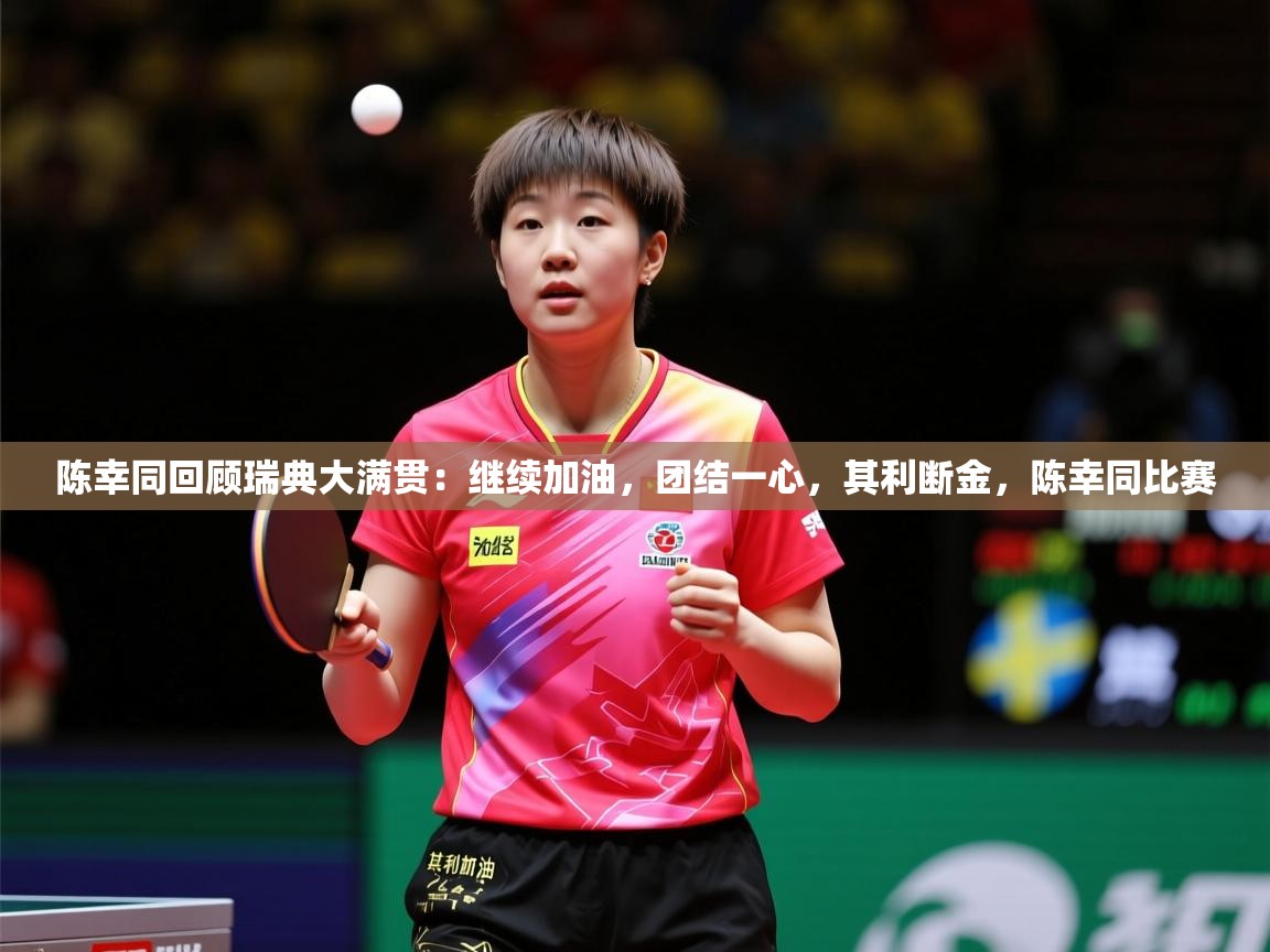 2025九游电子娱乐网站陈幸同回顾瑞典大满贯：继续加油，团结一心，其利断金，陈幸同比赛  第2张