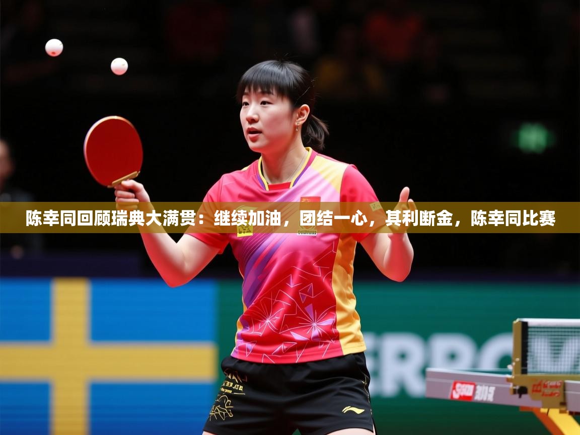 2025九游电子娱乐网站陈幸同回顾瑞典大满贯：继续加油，团结一心，其利断金，陈幸同比赛  第1张