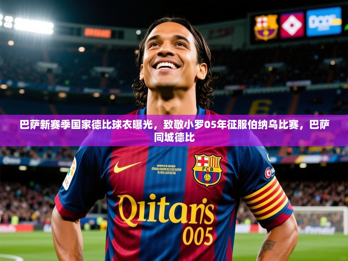 2025九游棋牌app巴萨新赛季国家德比球衣曝光,致敬小罗05年征服伯纳乌比赛,巴萨同城德比 第1张