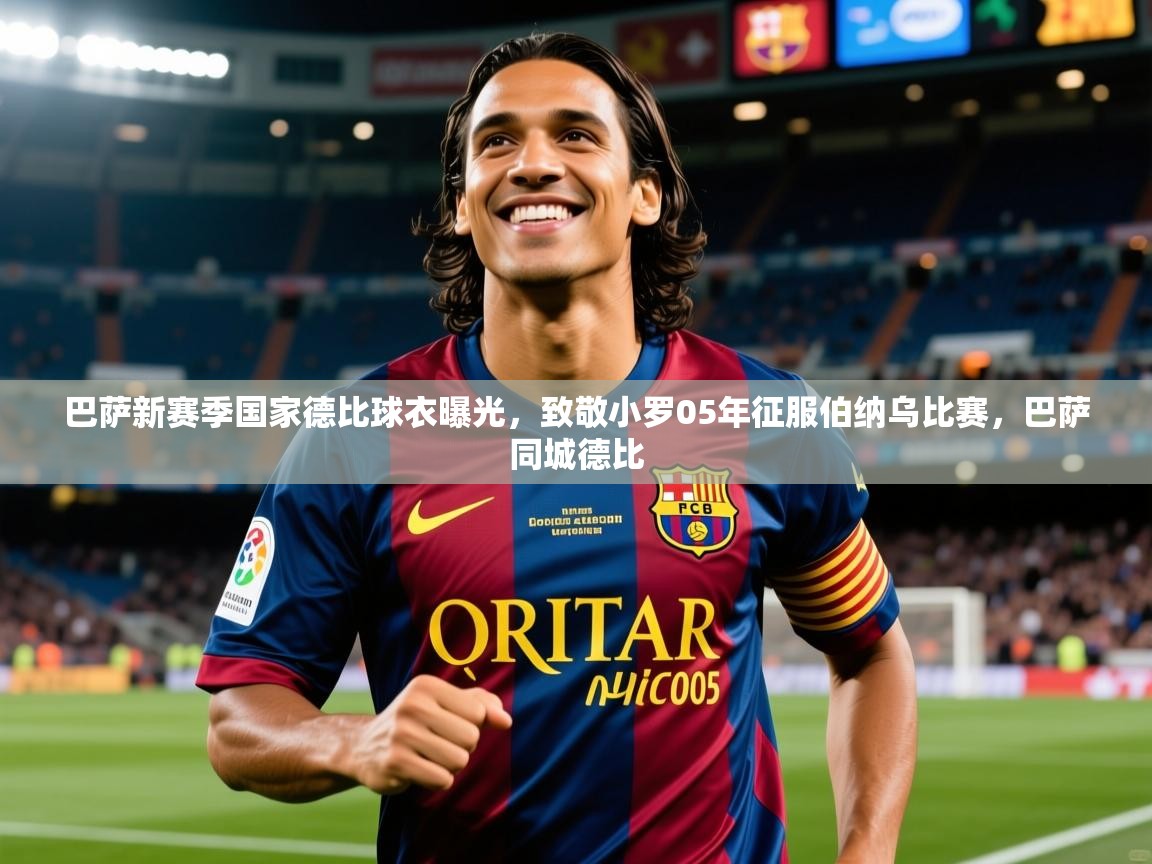 2025九游棋牌app巴萨新赛季国家德比球衣曝光,致敬小罗05年征服伯纳乌比赛,巴萨同城德比 第4张